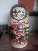 Stara rosyjska matrioszka drewniana 