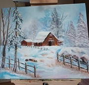 Obraz malowany akrylem