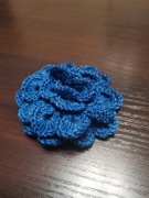 Szydełkowa broszka handmade,  kwiat 