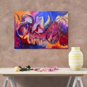 obraz Ciało czy kosmos 80x130 akryl na płótnie