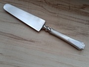 POSREBRZANY NÓŻ DO CIASTA TORTU ŚRODEK STOŁU 27cm