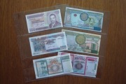 Burundi zestaw banknotów 6 sztuk  stan 1