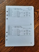 Notes pszczelarski WKŁADY karty ulowe 6 RINGÓW A5