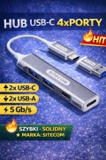 SITECOM HUB USB-C 4x Porty 2x USB-C 2x USB-A 5Gb/s Adapter