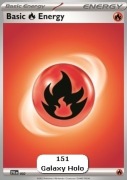 Fire Energy (SVE 002) Holo - Karty Pokemon 151