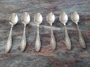 Łyżeczki do herbaty posrebrzane