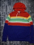 POLO RALPH LAUREN BLUZA MĘSKA Z KAPTUREM RAINBOW HOODIE STRIPE LOGO PREMIUM