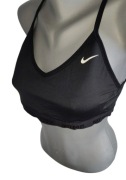 Markowy krótki top sportowy Nike biustonosz sportowy XL czarny bokserka