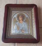 Przepiękna Ikona prawosławna w kiocie Anioł Stróż. ANHIEŁ HRANITIEL.