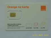 Orange na kartę sim niewyłamany 4 