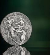 NYMPHS AND SATYR Celestial Beauty 5 Oz Silver Coin 5000 Fr Cameroon 2023