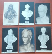 Napoleon popiersia  6x stara  kartka