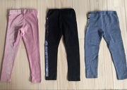 Zestaw 3 par legginsów 110/116