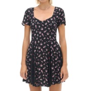 Sukienka mini w kwiatki - CROPP