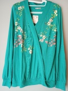 Orsay Zielona bluzka długi rękaw, rozm. M