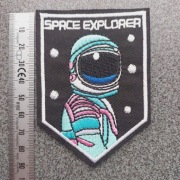 Morale Patch/Naszywka  KOSMONAUTA - Space explorer (rewers z klejem)