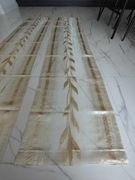 Złota zasłona z organtyny, 235 cm x 50 cm