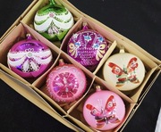 Bombki choinkowe Prl szklane bańki retro szklane ozdoby na choinkę vintage 