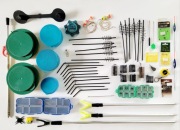 Akcesoria wędkarskie. Duży zestaw