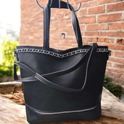 Czarna torba damska shopper A4 nowa z metką elegancka