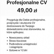 Profesjonalne CV i nie tylko