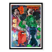 Pop art designe LUXURY PAINTING She Hulk Angry Birds cekiny siłownia fitnes