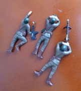 Wojsko polskie żołnierzyki figurki z PRL 3 szt.kpl.