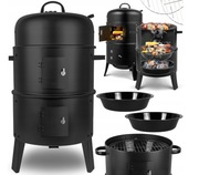 WĘDZARNIA GRILL STALOWA WĘGLOWY OGRODOWY PRZENOŚNY PALENISKO TUBA RUSZT