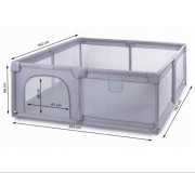 Duży Kojec dla dzieci KIDWELL FANKO Gray 180x200