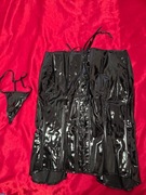 Gorset wiązany czarny