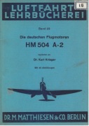 Luftfahrt-lehrbucherei, band 23, Die deutschen flugmotoren HM 504 A-2