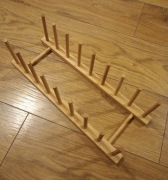 Bambusowy stojak na książki, talerze. 33x13