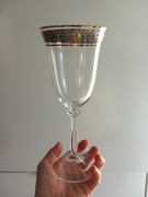 Ekskluzywny zestaw kieliszków do wina ZŁOTO PLATYNA  #krosno# org. 