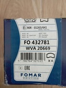 Fomar FO432781 klocki hamulcowe Audi 80 Audi 80 Quattro Audi 90 Audi 200 VW
