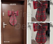 Kokarda materiałowa Boże Narodzenie na drzwi 