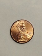 Sprzedam monetę USA 1 cent 2000r. D stan bardzo dobry
