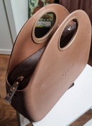 Obag moon bronzo z organizerem jeansowym