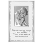 Panel Jezus modlący się - Pamiątka bierzmowania