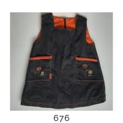 Sukienka jeansowa princeska ocieplana na polarze 2-3lata 92-98cm 24-36msc