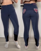 Bryczesy Montar 36/38 jagodowe/grantowe