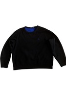 Bluza Polo Ralph Lauren black fleece logo crewneck