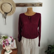 Bluzka damska z rękawem podpinanym 3/4 Janina – rozmiar 40