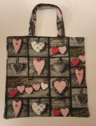 Bawełniana torba na zakupy, serca