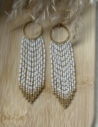 Kolczyki z japońskich koralików.