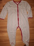 Pajacyk bawełniany love mummy daddy Bamarnicol 86