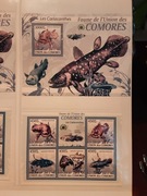 Komory 2009 Mi 2334-8 + bl 511  ryby latimeria   zestaw idealny