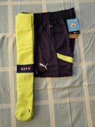 Manchester City zestaw spodenki getry Puma nowe z metkami 140 cm
