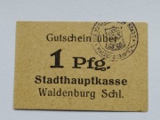 Notgeld Niemcy/Polska 1 Pfennig 1917r. Waldenburg/Wałbrzych-stan UNC-Rzadki