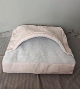 Legowisko dla psa łóżko norka z kołderką zdejmowany pokrowiec 