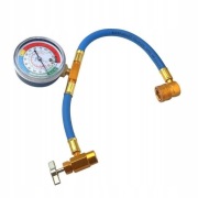 R134A Wąż do ładowania czynnika chłodniczego z manometrem do węża 50cm
